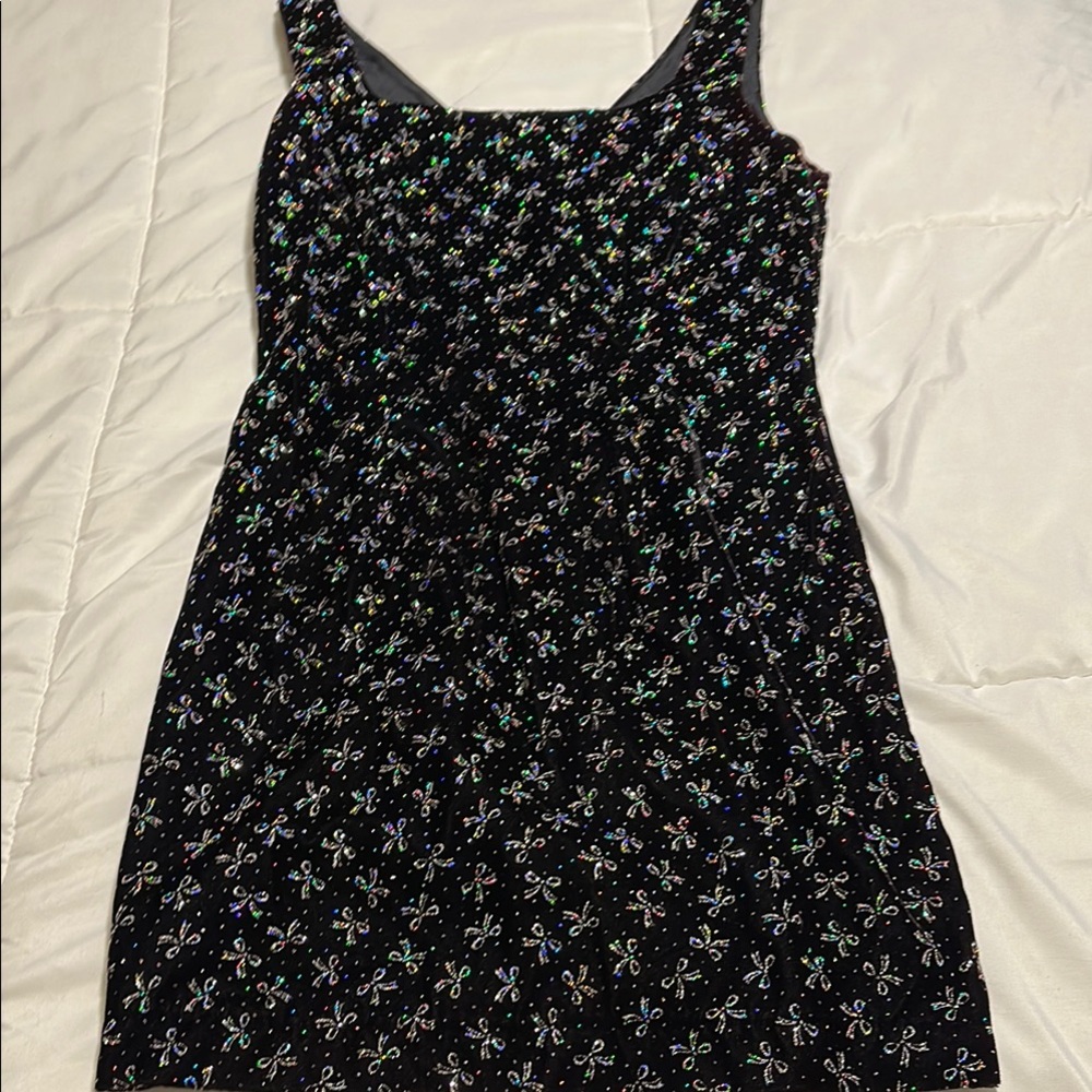Elegant Black Floral Dress